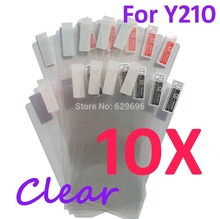 10pcs Ultra Clear screen protector anti glare phone bags cases protective film For Huawei Y210