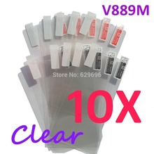 10pcs Ultra Clear screen protector anti glare phone bags cases protective film For ZTE V889M