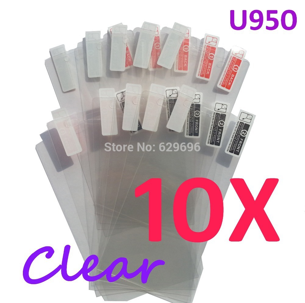 10pcs Ultra Clear screen protector anti glare phone bags cases protective film For ZTE U950