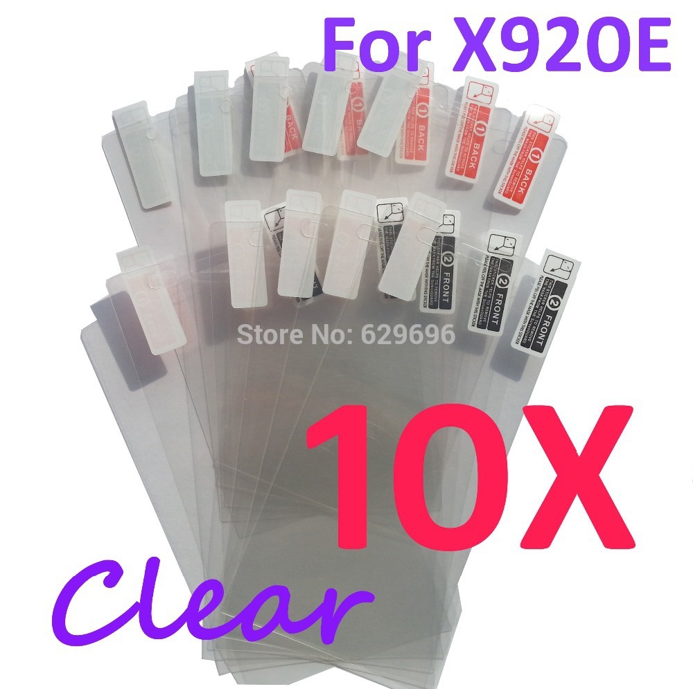 10pcs Ultra Clear screen protector anti glare phone bags cases protective film For HTC X920e Butterfly