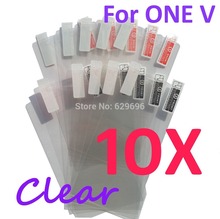 10pcs Ultra Clear screen protector anti glare phone bags cases protective film For HTC One V