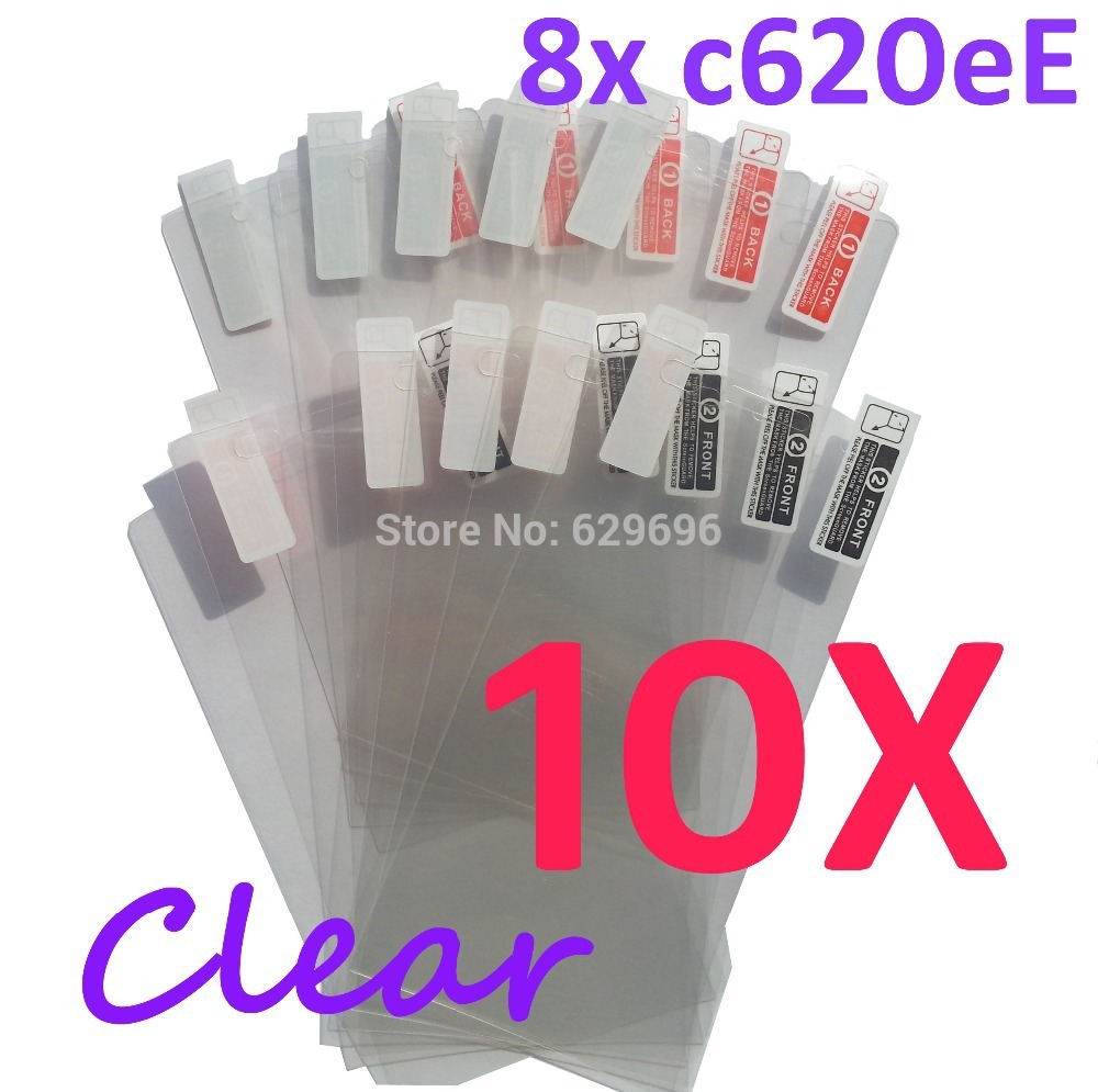 10pcs Ultra Clear screen protector anti glare phone bags cases protective film For HTC 8X C620e
