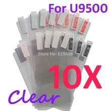 10pcs Ultra Clear screen protector anti glare phone bags cases protective film For Huawei U9500