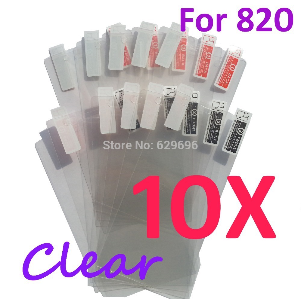10pcs Ultra Clear screen protector anti glare phone bags cases protective film For NOKIA Lumia 820