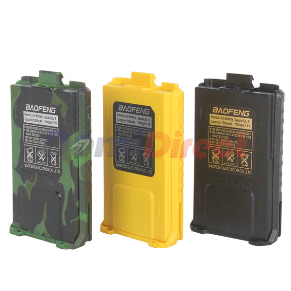 Купить 2шт 1800mah bl-5 оригинальные li-ion baofeng батарея для радио ...