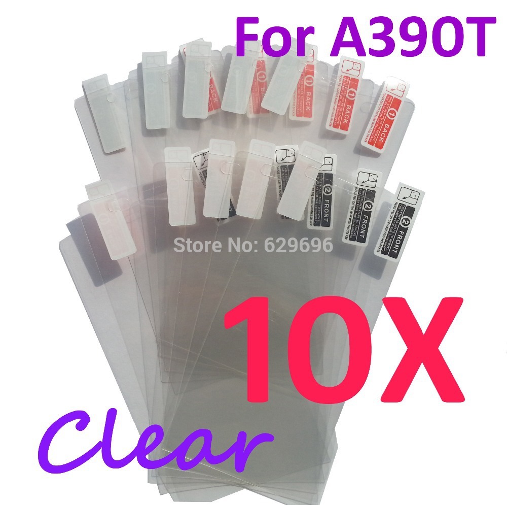 10pcs Ultra Clear screen protector anti glare phone bags cases protective film For Lenovo A390T