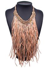 2015 New Multi Fashion Layer Statement Crystal Necklace & pendants ZA Brand Choker Collar Wholesale Tassel Rope New Fashion 4054