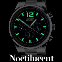 Skmei Men Full Steel Watch Quartz Business Sports Casual Fashion Brand Calendar Relogio Military Watch Atmos