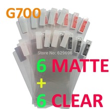 12PCS Total 6PCS Ultra CLEAR + 6PCS Matte Screen protection film Anti-Glare Screen Protector For Huawei G700