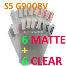 12PCS Total 6PCS Ultra CLEAR + 6PCS Matte Screen protection film Anti-Glare Screen Protector For Samsung GALAXY S5 G9008V G9006V