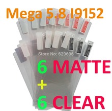 6pcs Clear 6pcs Matte protective film anti glare phone bags cases screen protector For Samsung Galaxy