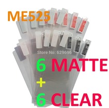 6pcs Clear 6pcs Matte protective film anti glare phone bags cases screen protector For Motorola ME525