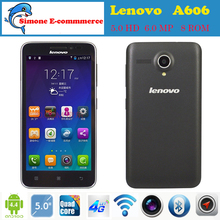 Lenovo A606 Mobile Cell Phone 4G FDD LTD  New Original Network MTK6582 Quad Core 1.3GHz 5.0inch 6.0 MP RAM1G ROM 8G