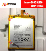 100 Original lenovo S860 replacement batteries 4000mAh for lenovo Mobile Phone Battery backup BL226 free shipping