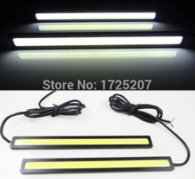 2pcs/Lot 17cm car styling COB LED Lights DRL Daytime Running Light Auto Lamp For Universal Car Wholesales parking Free Shipping