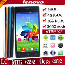 NEW Original Lenovo X2 Plus MTK6592 Octa Core 13 0MP 3G Mobile Phone 4G RAM 16G
