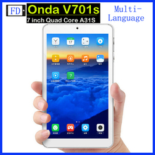 Hi-Q Stabilize Tablet pc Onda V701s Quad Core 7 inch 1024×600 screen Allwinner A31S Android 4.2