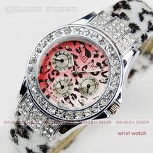 Joyce shop – Gold Silver Fashion Leopard Series Gemstone Jewelry Dress Analog Quartz Women watch Girl Gift