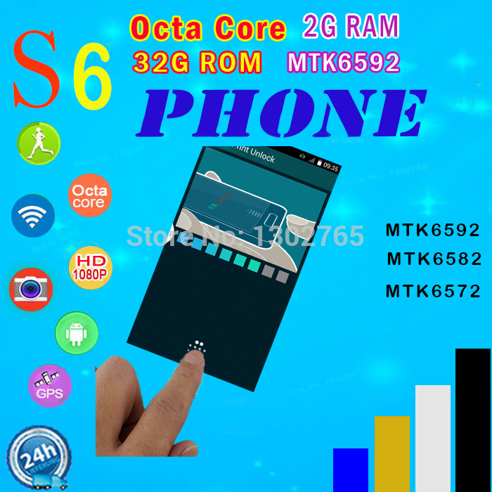 Android S6 Phone MTK6592 Octa Core 5 1 Perfect 1 1 Original Logo MTK6582 Quad Core