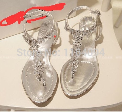flip flop bridal shoes