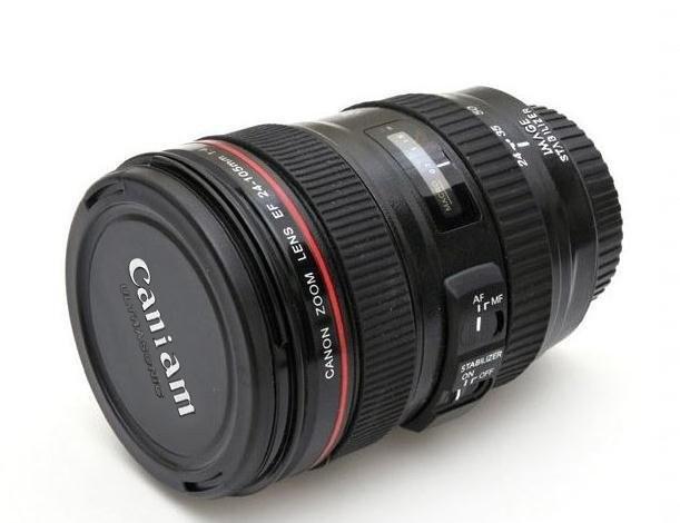 New Caniam SLR Camera Lens Cup 24 105mm 1 1 Scale Plastic Coffee Tea Cup MUG