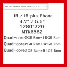 OIriginal Goophone MTK6592 Phone i6 / i6 Plus 2GB Ram Octa core 13MP 4.7″ / 5.5″ Real 1920*1080 FHD 13MP 64GB Rom Mobile Phone
