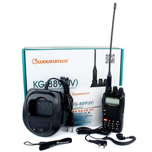 100% New Black Walkie Talkie WouXun KG-889(UV) VHF+UHF 5W 199 CH VOX DTMF Waterproof Dustproof IP55 FM Radio Two Way Radio