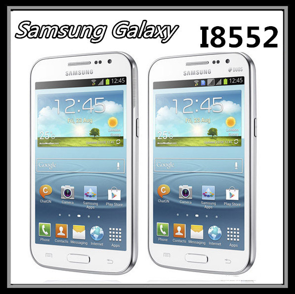 Dual SIM Original Galaxy Win I8552 Mobile Phone Quad Core 4 7 inch 5MP GPS 3G