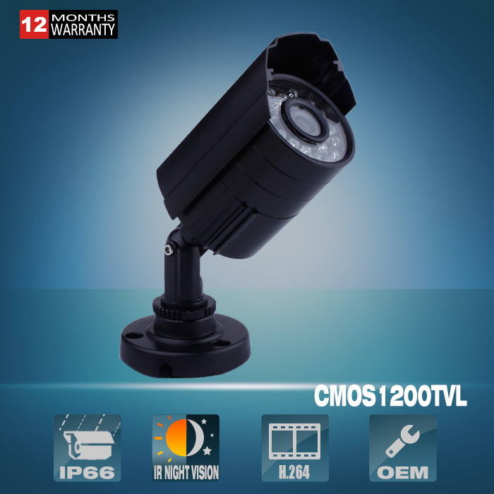 CCTV Camera 1200TVL With OSD 1 2 5 COMS Sensor HD Outdoor Bullet Waterproof IR CUT