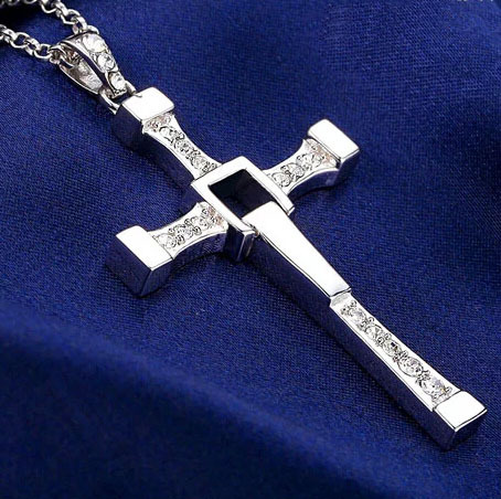 Furious 7 Cross necklace 2015 hot men necklace top quality necklace Cross pendant Cool Men s