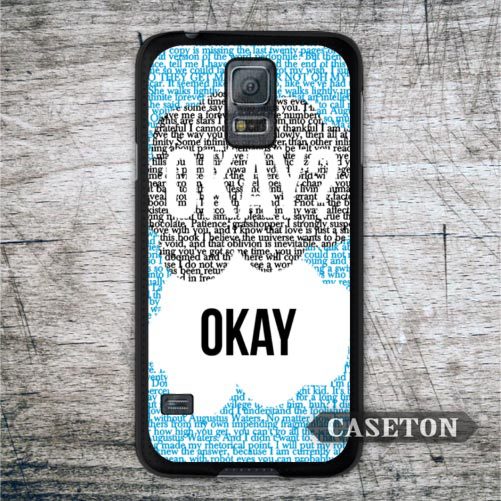 Blue Okay OK Quote Case For Galaxy S6 Edge S5 S4 Active S3 mini Win ...