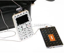 New 2015 Luxury AEKU K8 Card Mobile Phone Ultra Thin Pocket Mini Phone Quad Band Low