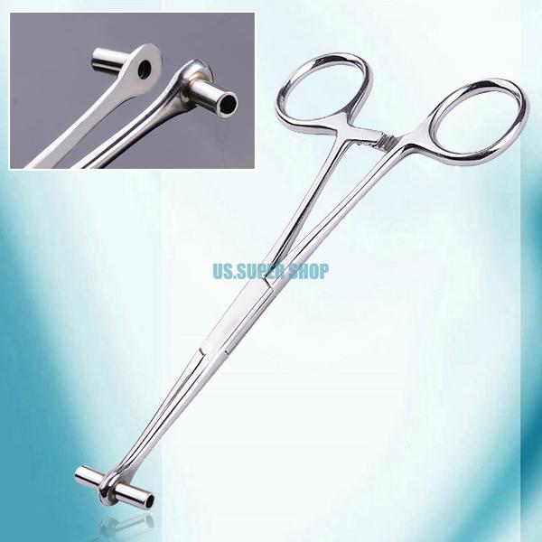 Ear Tongue Lip Belly Nose Septum Body Piercing Accessory Tool Forcep Clamp Plier EQ8875
