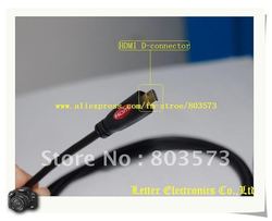 1.8M Micro HDMI Cable, HMDI D ,1080P 10pcs/lot Free shipping(China (Mainland))