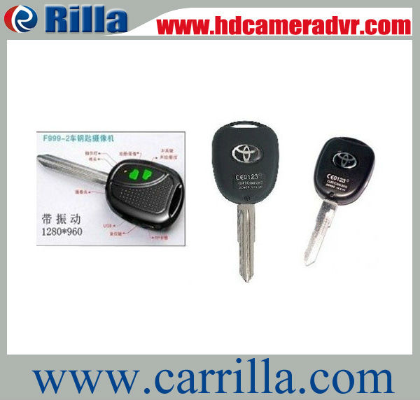 Free Shipping Hot Sale with 4GB TF card HD 1280x960 car key camera (DVC-0001)(China (Mainland))