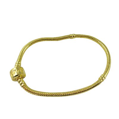 10 PCS OF FASHION BRACELETS GOLD PLATE CHARM BRACELTS FIT CHARM BRACELET FREE SHIPPING(China (Mainland))