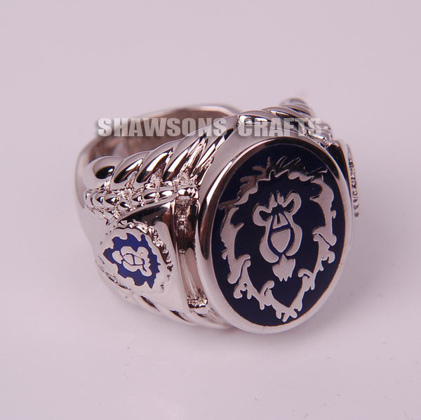 WORLD-OF-WARCRAFT-PLATINUM-PLATED-ALLIANCE-SYMBOL-font-b-RING-b-font ...