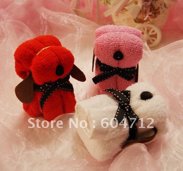 100% cotton dog modelling cake towel whosale and retail(China (Mainland))