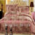 4pcs luxurious  Silk bedding set- california  king size