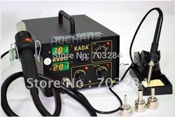 Free shipping 2 IN1 SMD SMT SOLDERING REWORK STATION welder HOT AIR & IRON KADA 852D+ 220V(China (Mainland))