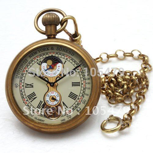 HighGradeSolidBrassMensTraditionalPocketWatch1882NewYork