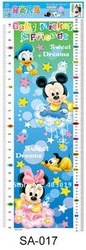 26x73cm SA017 Mickey Mouse Cartoon Height Measurement Wall Sticker 4 Kids of 80 -149cm, Mixable Growth Chart Free Drop Ship(China (Mainland))