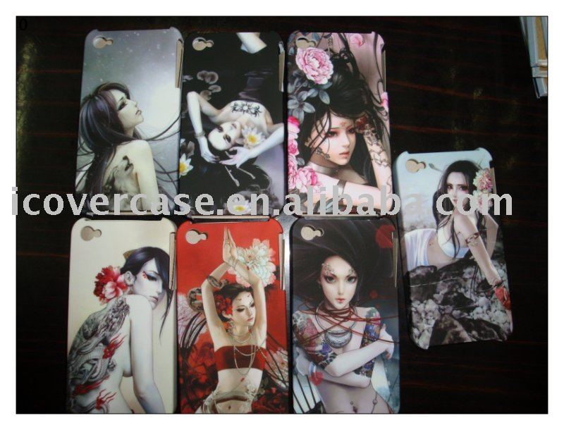 50pcs/lot dream girl hard mobile phone case/cell phone over/mobile case for iPhone 4 + free shipping(China (Mainland))