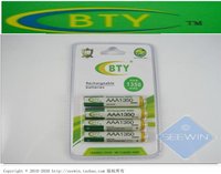 free  DHL  shipping 2000pcs/lot BTY AAA NiMH 1350 mAh Rechargeable Battery
