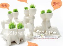 Creative Gift Plant Hair man X lover Plant Bonsai Grass Doll Office Mini Fantastic Home Decoration wholesale