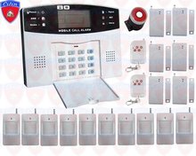 LCD display GSM wireless home security alarm system,Intelligent Mobile Call GSM Alarm System W Auto-Dial & Auto audio   D021(2S)