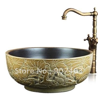 Antique Bathroom Fixtures on Free Shipping Wholesale Classic Design Dual Handle Bathroom Antique