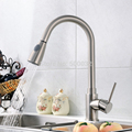 NICKLE BRUSHED PULL OUT KITCHEN FAUCET FREE SHIPPING