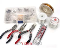 1 setjewellery making kit, contas/achados/alicate jóias caber equipamentos ferramentas diy de 24 estilos 160316