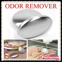 DHL EMS Free Shipping! 50 pieces / lot Stainless Steel Soap Eliminating Odor Kitchen Bar Smell